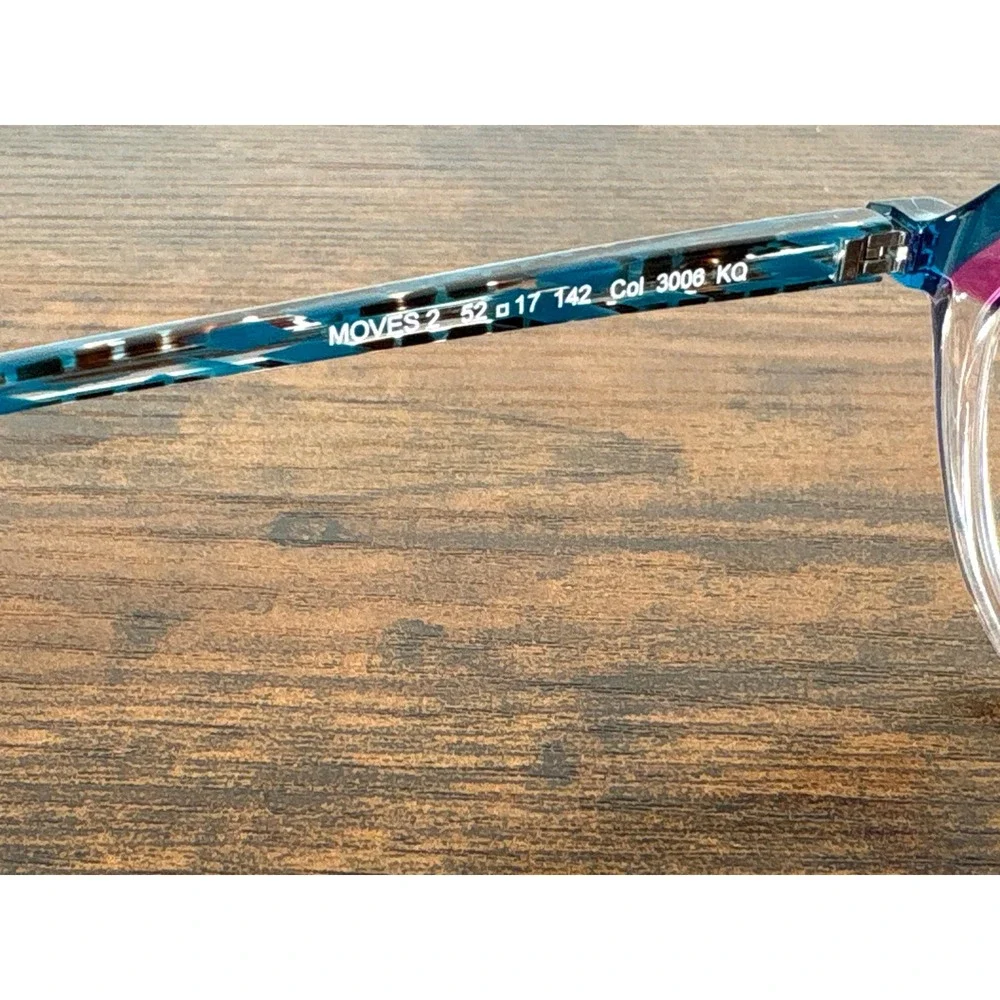 Face a Face Paris Moves 2 Eyeglasses Clear Blue Magenta Cat Eye Frames 52-17-142
